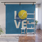 BALLS - Love Tennis - Hard Court Wall Mural Gallery Image 1