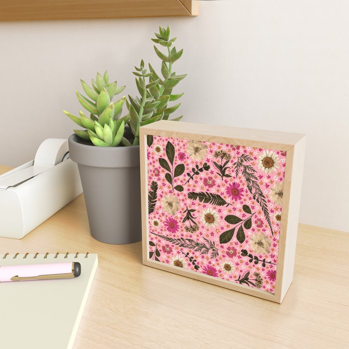 Dried Flower Print in Pink Mini Art Print Gallery Image 2