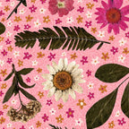Dried Flower Print in Pink Coffee Mug Gallery Image 2