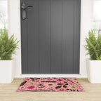 Dried Flower Print in Pink Welcome Mat Gallery Image 3