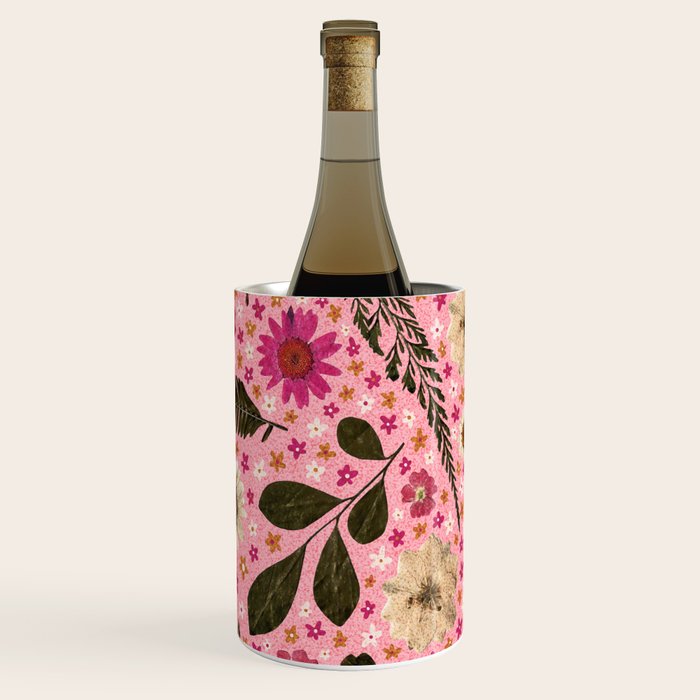 Dried Flower Print in Pink Wine Chiller Gallery Image 3