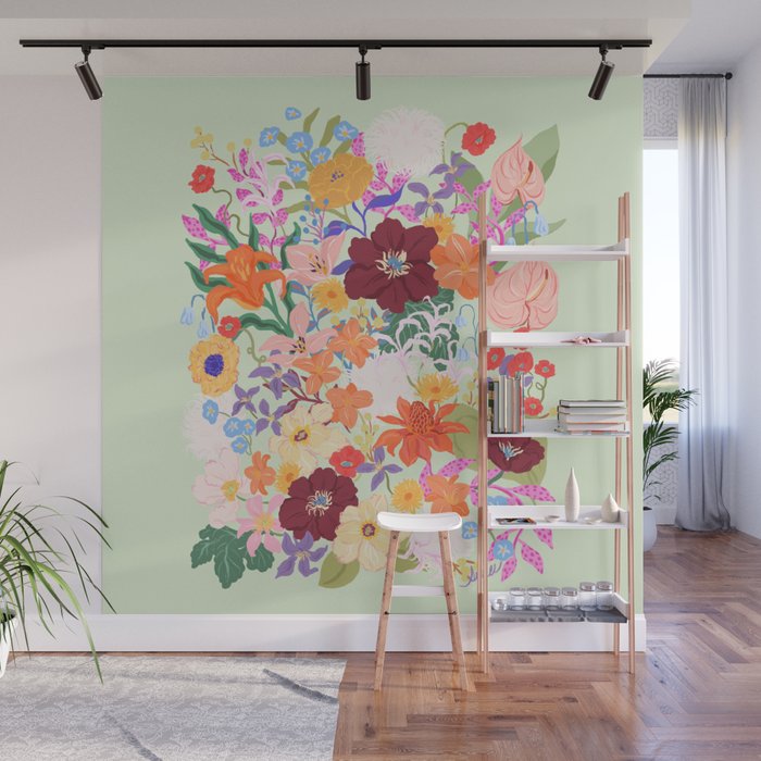 Splendid Flowers Wall Mural Gallery Image 1