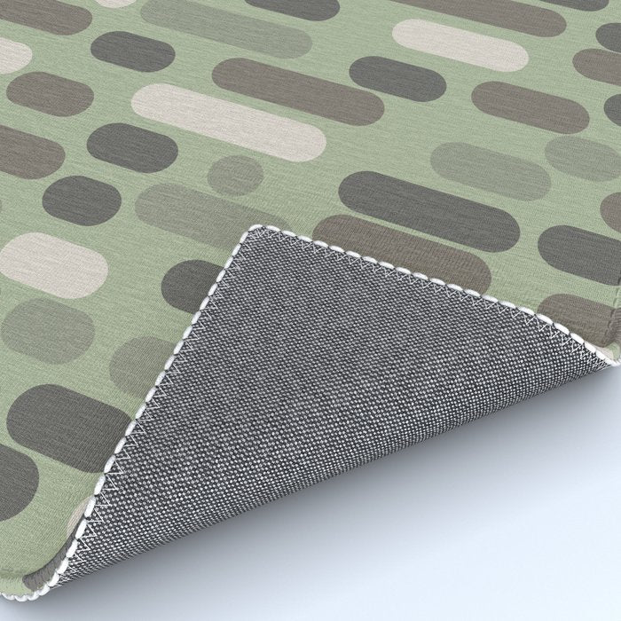 Morningside Heights Midcentury Modern Pattern in Gray, Almond, and Sage Green  Rug Gallery Image 4