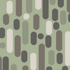 Morningside Heights Midcentury Modern Pattern in Gray, Almond, and Sage Green  Coffee Mug Gallery Image 2