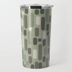 Morningside Heights Midcentury Modern Pattern in Gray, Almond, and Sage Green  Travel Mug Gallery Image 1