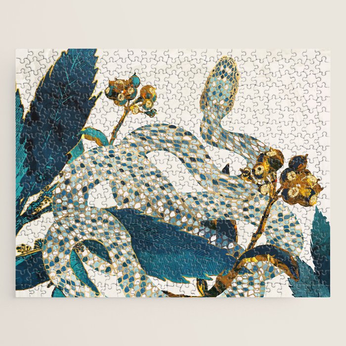 Summer Indigo Garden Jigsaw Puzzle Gallery Image 1