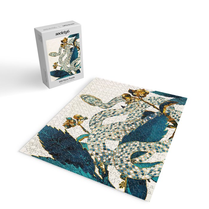 Summer Indigo Garden Jigsaw Puzzle Gallery Image 2