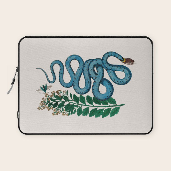 Albertus Seba Snakes Blue Snake  Laptop Sleeve Gallery Image 1