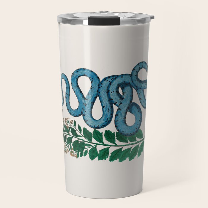 Albertus Seba Snakes Blue Snake  Travel Mug Gallery Image 1