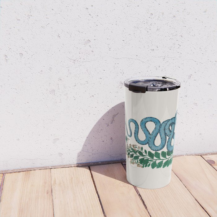 Albertus Seba Snakes Blue Snake  Travel Mug Gallery Image 4