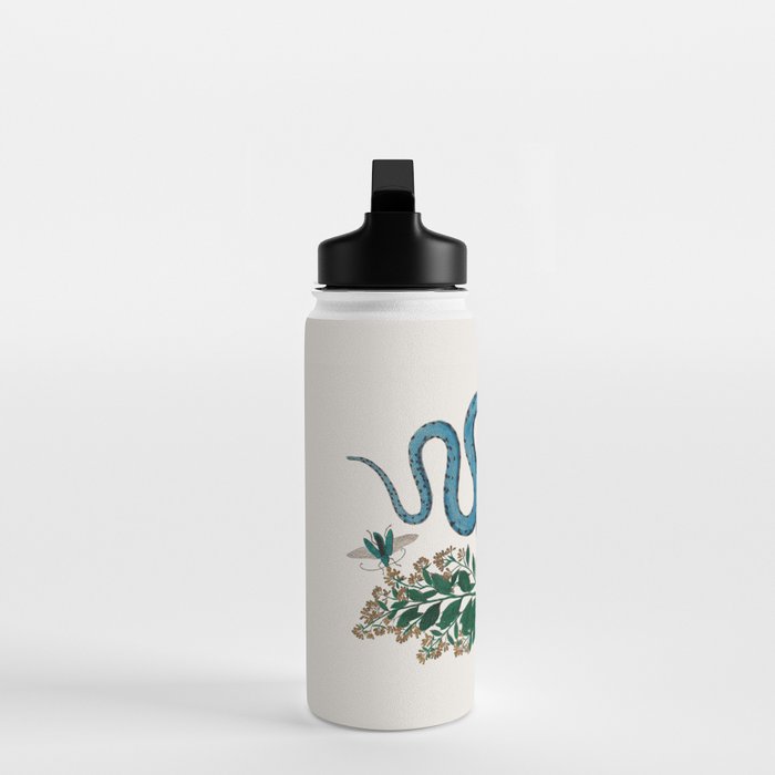 Albertus Seba Snakes Blue Snake  Water Bottle Gallery Image 3