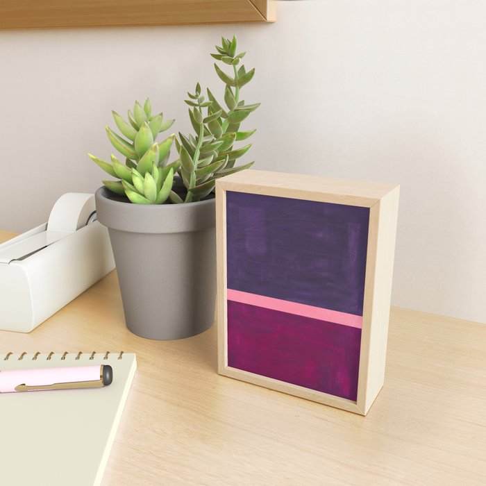 Pink Mauve  Mini Art Print Gallery Image 2