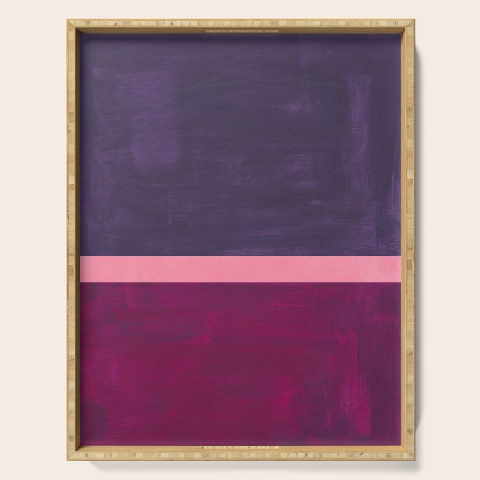 Pink Mauve  Serving Tray Gallery Image 1