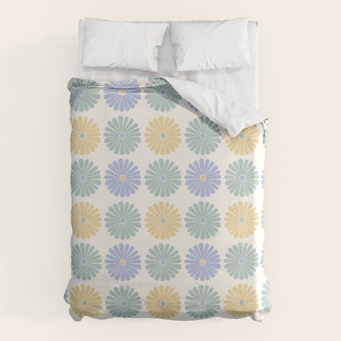 Retro Summer Daisies IV Duvet Cover Gallery Image 6