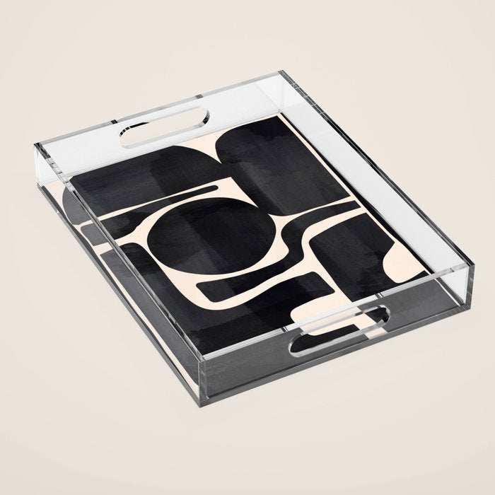 Modern Abstract Minimal Shapes 192 Acrylic Tray Gallery Image 1
