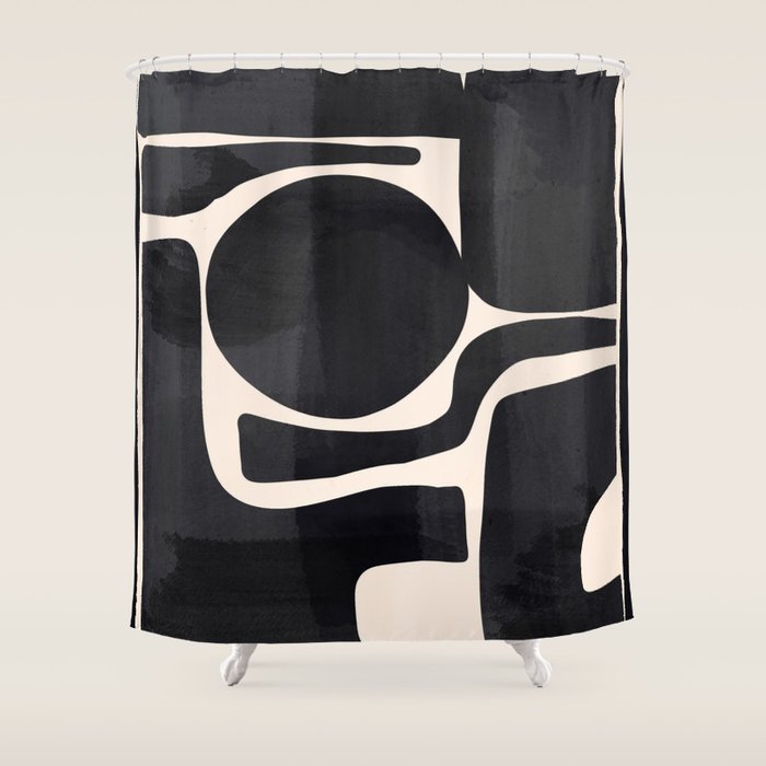 Modern Abstract Minimal Shapes 192 Shower Curtain Gallery Image 1
