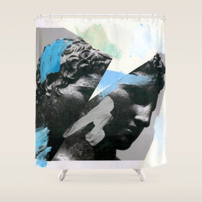 Untitled (Painted Composition 1) Shower Curtain Gallery Image 1