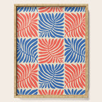 Abstract organic nature plant leaf pattern Serving Tray Gallery Image 1