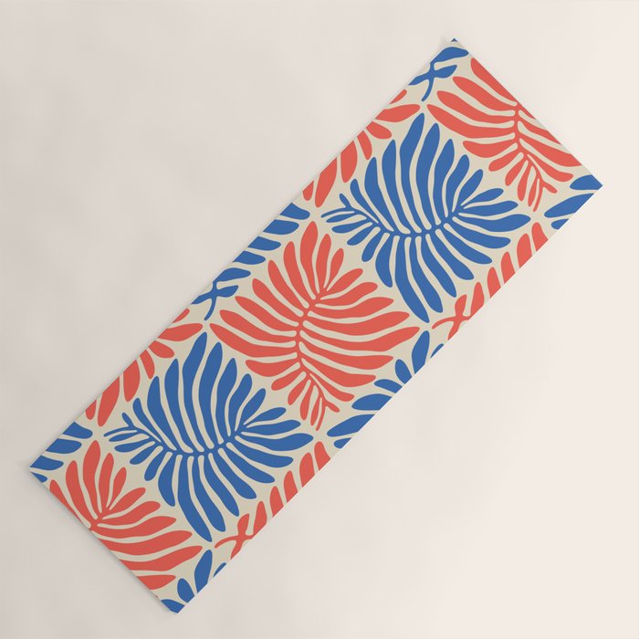 Abstract organic nature plant leaf pattern Yoga Mat Gallery Image 1