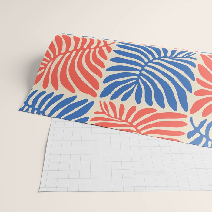 Abstract organic nature plant leaf pattern Wrapping Paper Gallery Image 2