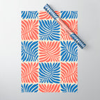 Abstract organic nature plant leaf pattern Wrapping Paper Gallery Image 1