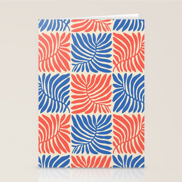 Abstract organic nature plant leaf pattern Stationery Card Gallery Image 1