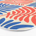 Abstract organic nature plant leaf pattern Bath Mat Gallery Image 3