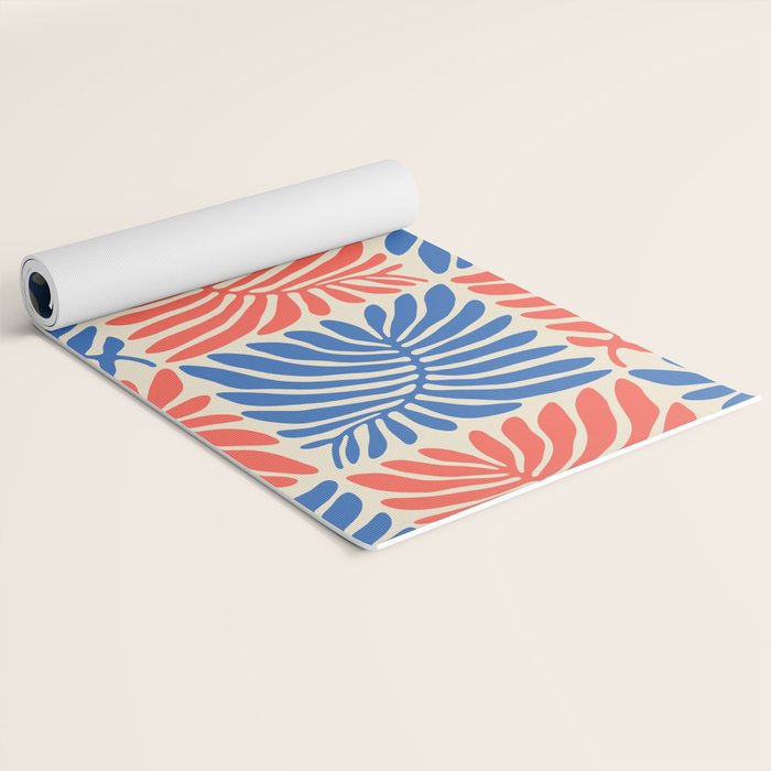 Abstract organic nature plant leaf pattern Yoga Mat Gallery Image 2
