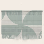 Bauhaus Mid Century Modern Geometric XII Sage Green Wall Hanging Gallery Image 1