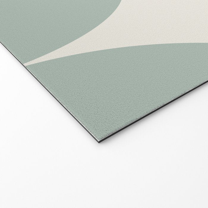 Bauhaus Mid Century Modern Geometric XII Sage Green Welcome Mat Gallery Image 2