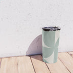 Bauhaus Mid Century Modern Geometric XII Sage Green Travel Mug Gallery Image 4