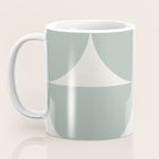 Bauhaus Mid Century Modern Geometric XII Sage Green Coffee Mug Gallery Image 3