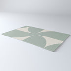 Bauhaus Mid Century Modern Geometric XII Sage Green Rug Gallery Image 3