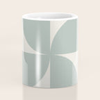Bauhaus Mid Century Modern Geometric XII Sage Green Coffee Mug Gallery Image 4