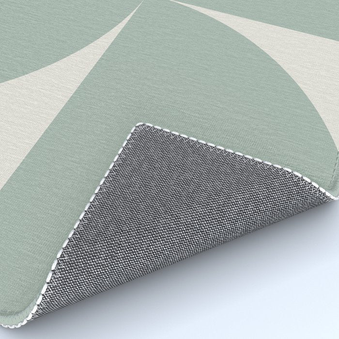 Bauhaus Mid Century Modern Geometric XII Sage Green Rug Gallery Image 4