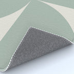 Bauhaus Mid Century Modern Geometric XII Sage Green Rug Gallery Image 4