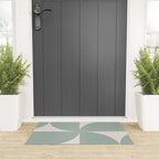 Bauhaus Mid Century Modern Geometric XII Sage Green Welcome Mat Gallery Image 3
