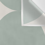 Bauhaus Mid Century Modern Geometric XII Sage Green Wall Tapestry Gallery Image 3