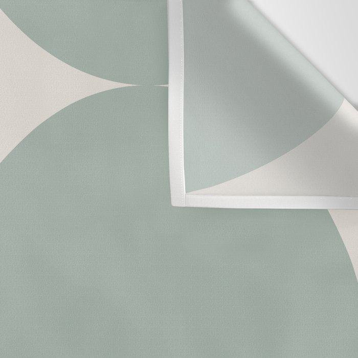 Bauhaus Mid Century Modern Geometric XII Sage Green Wall Tapestry Gallery Image 3