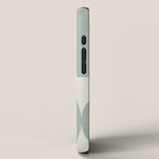 Bauhaus Mid Century Modern Geometric XII Sage Green iPhone Case Gallery Image 2