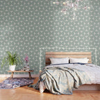 Bauhaus Mid Century Modern Geometric XII Sage Green Wallpaper Gallery Image 3