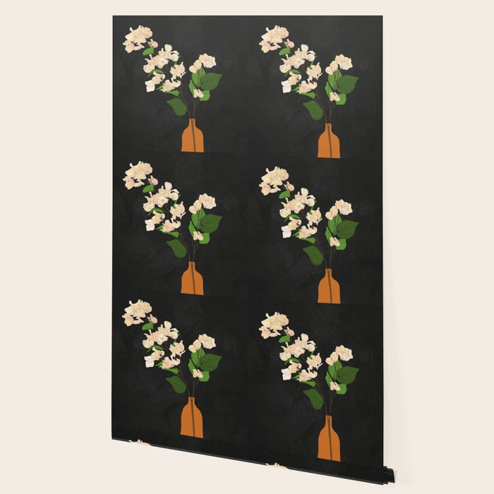 Branches Blooming Black Wallpaper Gallery Image 2