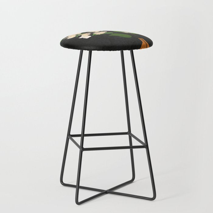Branches Blooming Black Stool Gallery Image 1