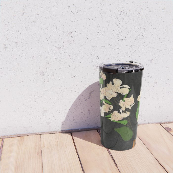 Branches Blooming Black Travel Mug Gallery Image 4