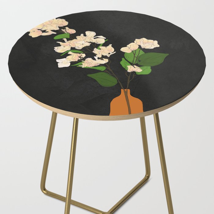 Branches Blooming Black Side Table Gallery Image 2