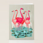Flamingos by Andrea Lauren  Stationery Card Gallery Image 2