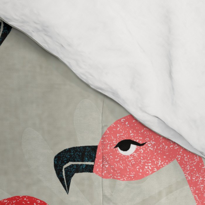 Flamingos by Andrea Lauren  Comforter Gallery Image 4