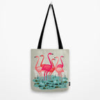Flamingos by Andrea Lauren  Tote Bag Gallery Image 2