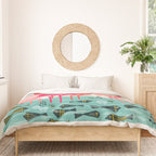 Flamingos by Andrea Lauren  Duvet Cover Gallery Image 3
