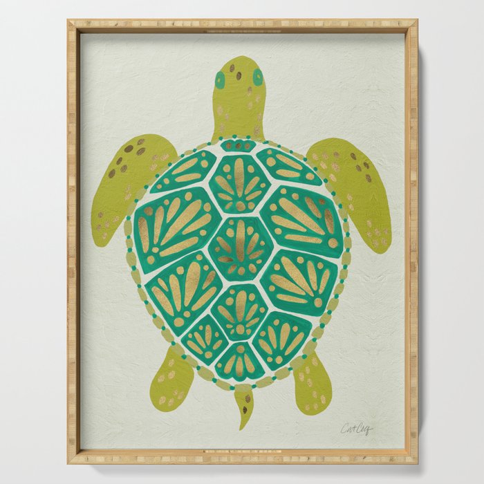 Green Sea Turtle Serving Tray Gallery Image 1